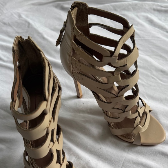 BCBGMAXAZRIA Strappy Nude Heels – Size 36.5 / US 6.5 - Picture 2 of 3